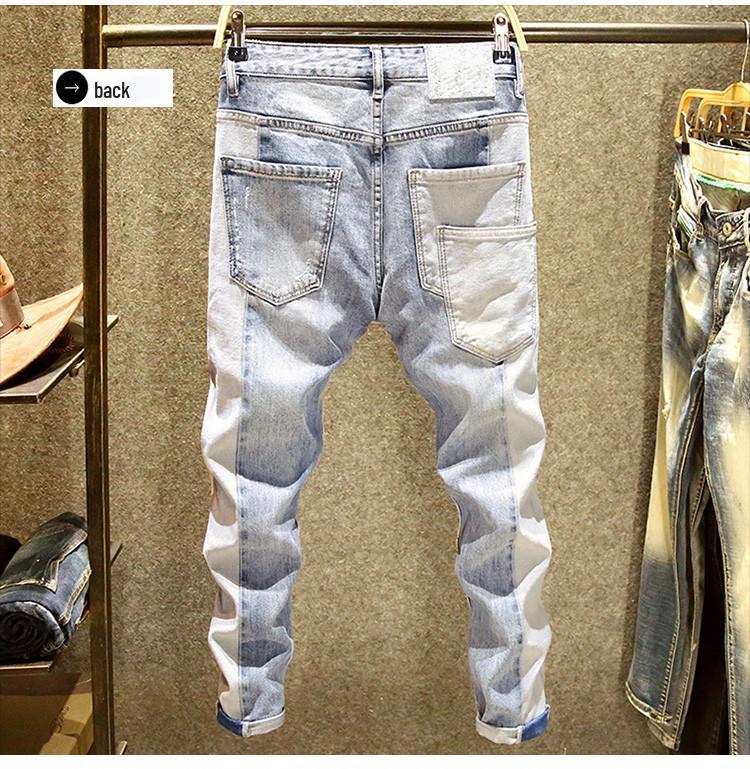 Jeans retrò estivi da ragazzo 2024 larghi affusolati