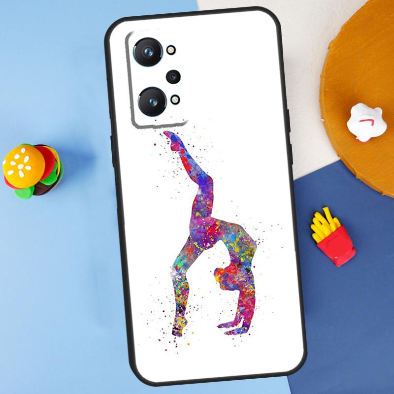 Love Gymnastics For Realme 14 13 12 10 11 Pro Plus GT 6 6T 5 GT7 Pro C55 C51 C21Y C25S C67 C75 C53 C61 Case