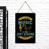 A Day Without Music Music Note Treble Clef Metal Tin Sign Wall Art Home Decor