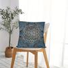 Flower Of Life Mandala Pillow Cover Double Sided Print Luxurious Pillow Cover Bedroom Living Room Sofa Spiritual Accessory Gift
