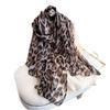 Summer Sunscreen Travel Shawl Fashion Versatile Leopard Pattern Thin Style Photography Elegant Temperament Female Trendy Cotton Hemp Scarf Bali Yarn