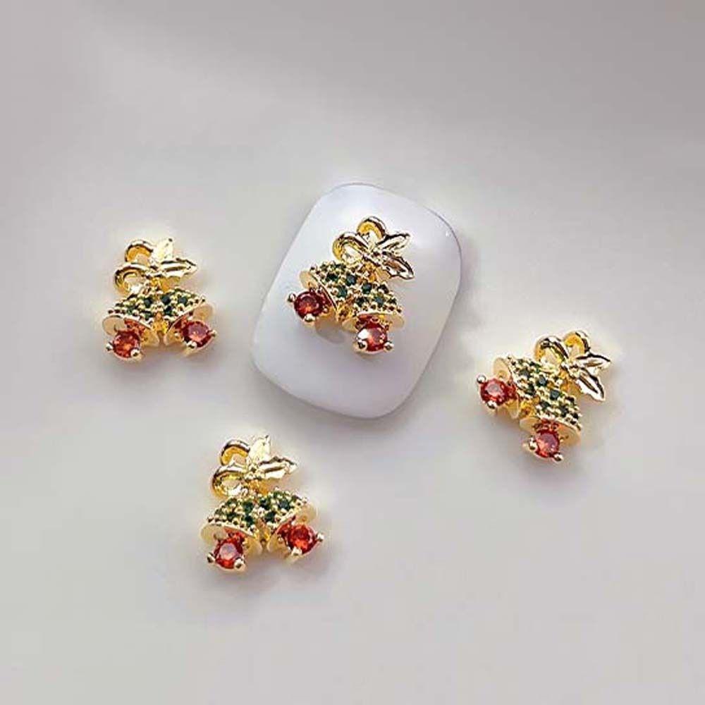 Snowflake Nail Rhinestones 3D Nail Jewelry Christmas Nail Drills Christmas Nail Decorations