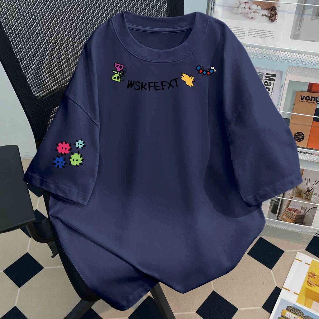 Unisex Harajuku T-Shirt aus reiner Baumwolle mit kurzen Ärmeln, einzigartiger lustiger Aufdruck, neues Sommer-Oberteil mit Rundhalsausschnitt