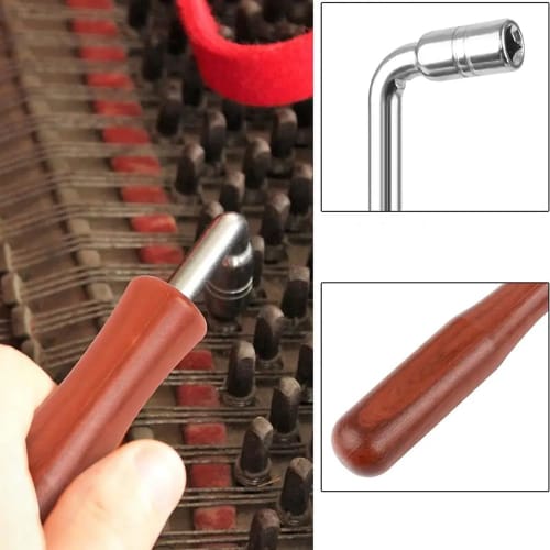 Tuning Hammer, Piano Tuning Wrench, L-Shaped Wrench, Adjusts Tone, Compact and Portable Piano Tuning Tool for Koto and Piano (style1)