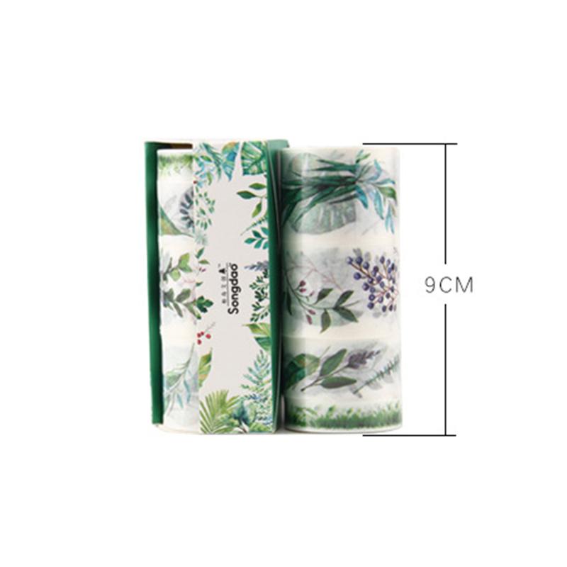 Beautiful Flower Anime Washi Tape Set 9cm Diy Decoration Scrapbooking Planner Masking Adhesive Tape Label Sticker Stationery