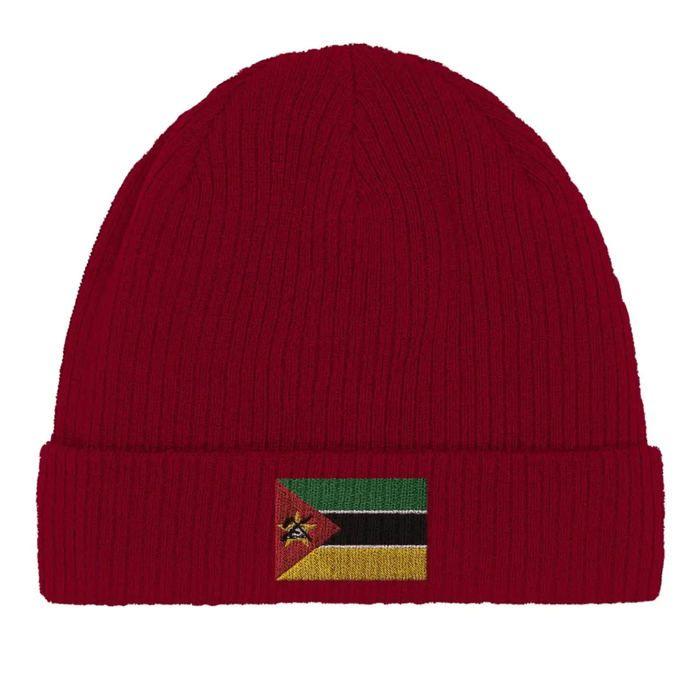Bonnet Drapeau Mozambique en Rouge