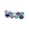 Strand of 90 Round Beads 4mm 4 Mm In Green Rainbow Fluorite