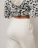 Women's Leopard Suit 30111 White Jacket Pants