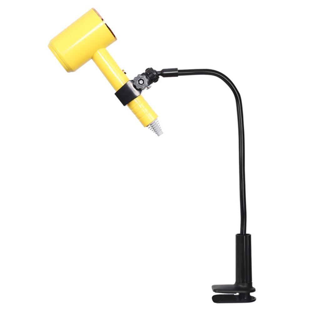 Adjustable Hair Dryer Stand Secure Hair Dryer Holder Blow Dryer Stand Hands-Free Use чёрный