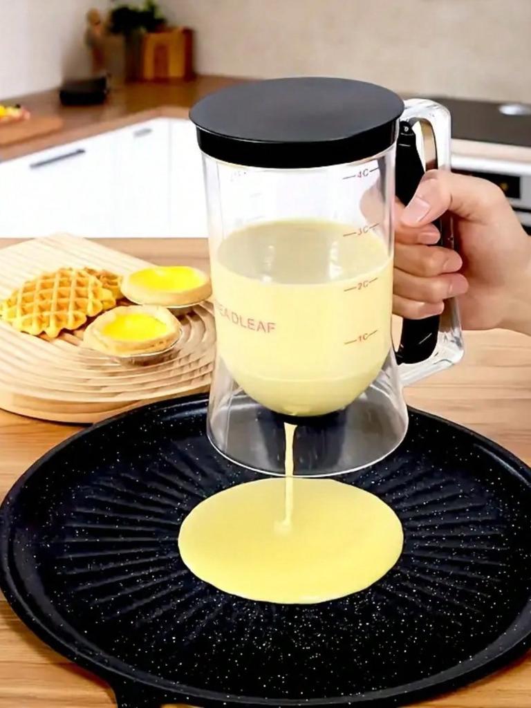 1 Stück Teigtrenner zum Backen - mit Messmarkierungen und leicht zu reinigender Antihaftbeschichtung für präzises Ausgießen