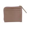 E-mono Coin Purse, Pass Case, L-Shaped Zipper, Multi-Function Coin Case (Taupe)