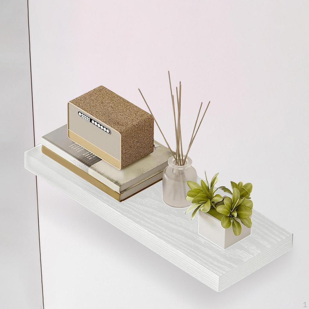 Shelf for Wall Mounted Wood Shelf,Decorative Rustic with Invisible Bracket Bedroom Nursery