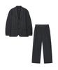 Tngt [Set] Kinoshita Seersucker Jacket & Semi-Wide Pants (Grey) 0Tpa6E205G2
