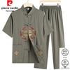 Herren Stickerei Tang Anzug Set
