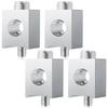 4Pcs Neutral Lug Kit Circuit Breaker Ground Lug Aluminum Grounding Lugs For Electrical Connections CA1/0UF