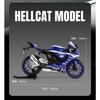 1/9 Yamaha YZF-R1M Legierung Sportmotorrad Diecasts Metall Straßenrenn-Motorradmodell Hohe Simulation Ton und Licht Kinderspielzeug Geschenk