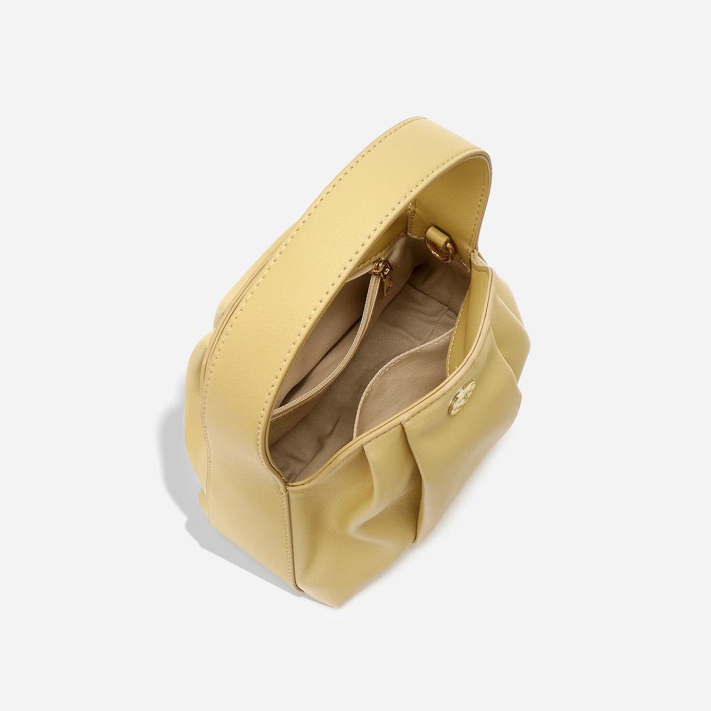 Nischen Design Neue Kleine und Zarte Handtasche Plissierte Wolken Tasche Rindsleder Tragbare Schulter Umhängetasche Damen