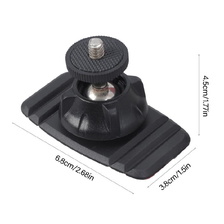 Universal 1/4inch Screw Adhesive Plate For LED Light Phone Mount Camera Bracket With 360 Degree Swivels