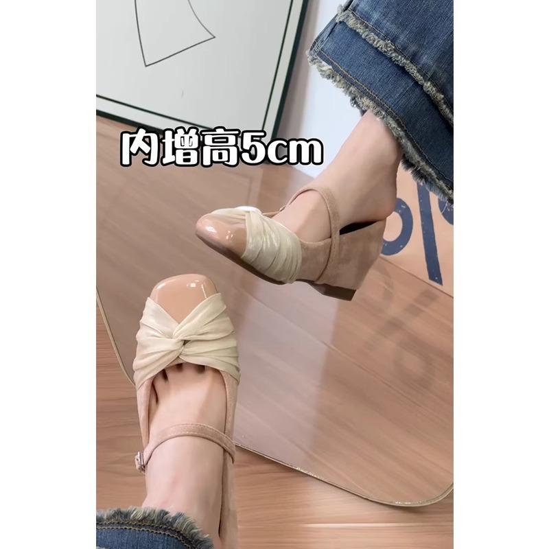 2025 neue französische atemberaubende Innenhöhenzunahme Einzelschuhe Damenrock Mary Jane Schuhe Ballerinas flache Schuhe Damenschuhe