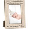 Grandchild Picture Frame, 4x6 Wood Photo Frame, New Grandparent Gifts First Time from Grandkids, Picture Photo Frames for Desk Decor, Grandma Grandpa