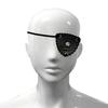 Medieval Embossed Eye Patches Vintage Leather Eye Mask LARP Cosplay Accessories Pirate Eye Covers for Men Halloween