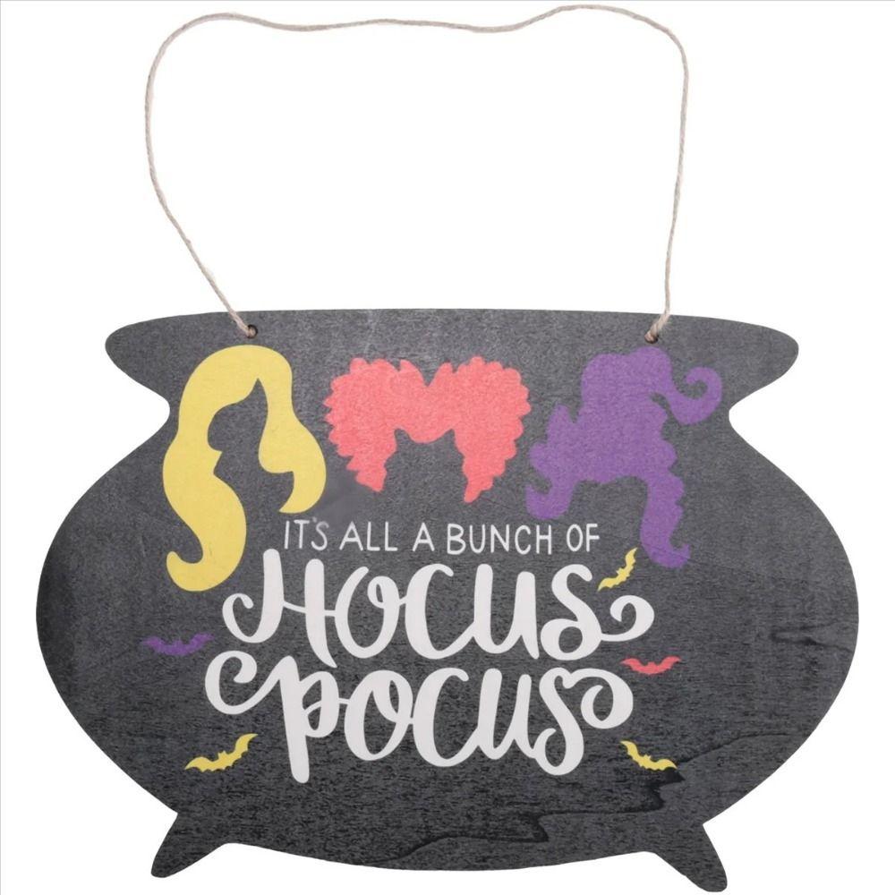 Round Door Hanging Sign Wooden Wooden Door Hanger Sturdy Outdoor Wall Sign  Party Supplies