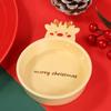 Christmas Ceramic Tableware Elk Dinner Plate Santa Claus Food Bowl Plate Microwave Heating Food Container Dishes Christmas Gifts