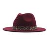 European and American suede warped edge western cowboy hat men and women outdoor curled brim ethnic style top hat felt hat