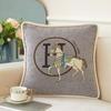 Chenille Jacquard Luxury Pillowcase - White Horse Design