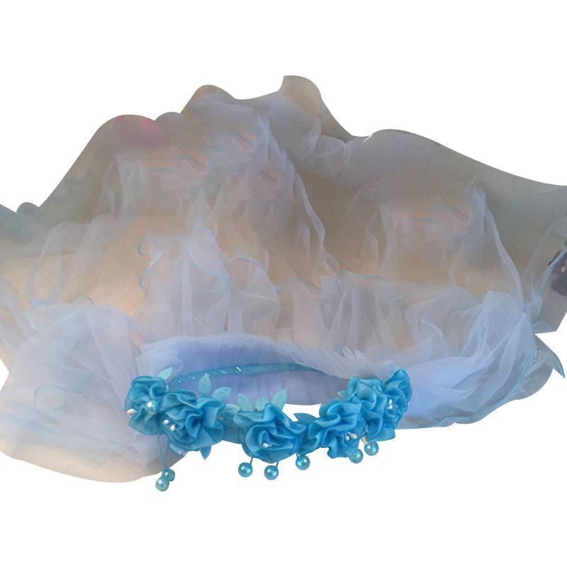 Devochki Svadebnyj Cvetok Venok Kruzhevnoj Lentoj Korona Dvojnoj Sloj Setki Fata Kupit Po Nizkim Cenam V Internet Magazine Joom