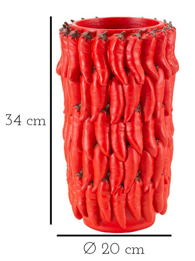 Chili-Vase cm Ø 20X34