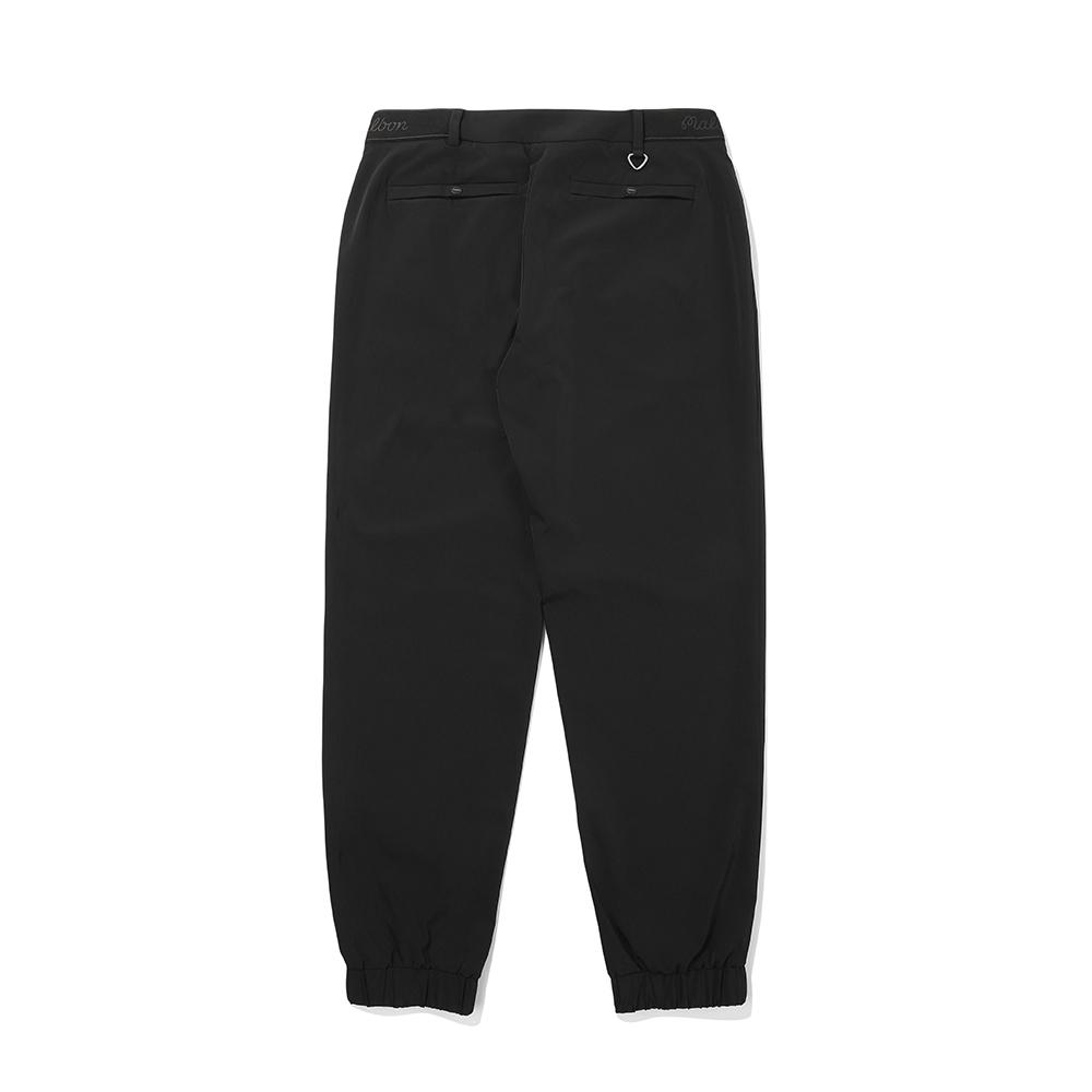 MALBON GOLF Woven Elastic Banded Jogger Pants Black (Woman)