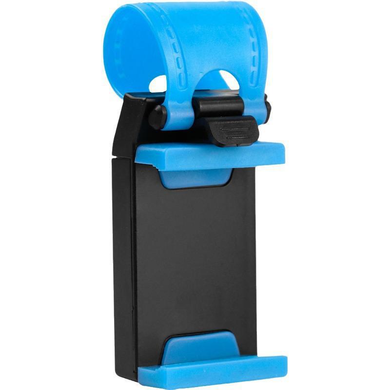 Car Steering Wheel Phone Holder with Secure Buckle