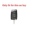 LRWS9 Car Flip Remote Key Case Cover Holder Shell for Skoda Octavia Kodiaq Karoq Zinc Alloy Leather Protector Keychain Accessories