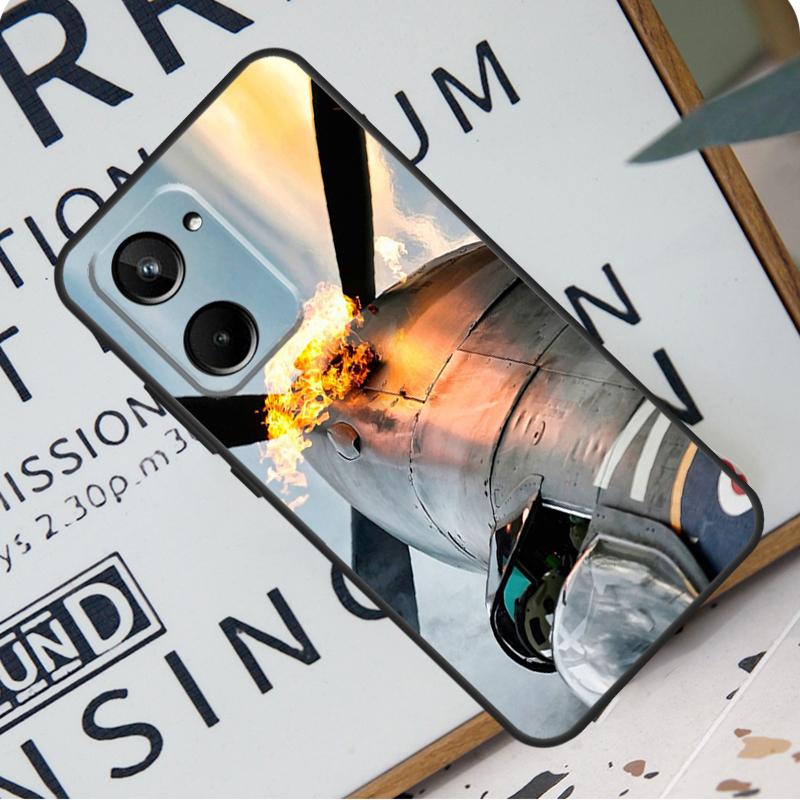 Aircraft Plane For Realme C31 C33 C35 C51 C53 C55 C67 GT5 GT Neo 6 9 10 11 12 Pro Plus C21Y C25s C30 Case