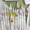Charming Mini Flower Gel Pens Black Ink Neutral Pens Kawaii Korean Stationery Kids Gifts Writing Tools School Office Supplies