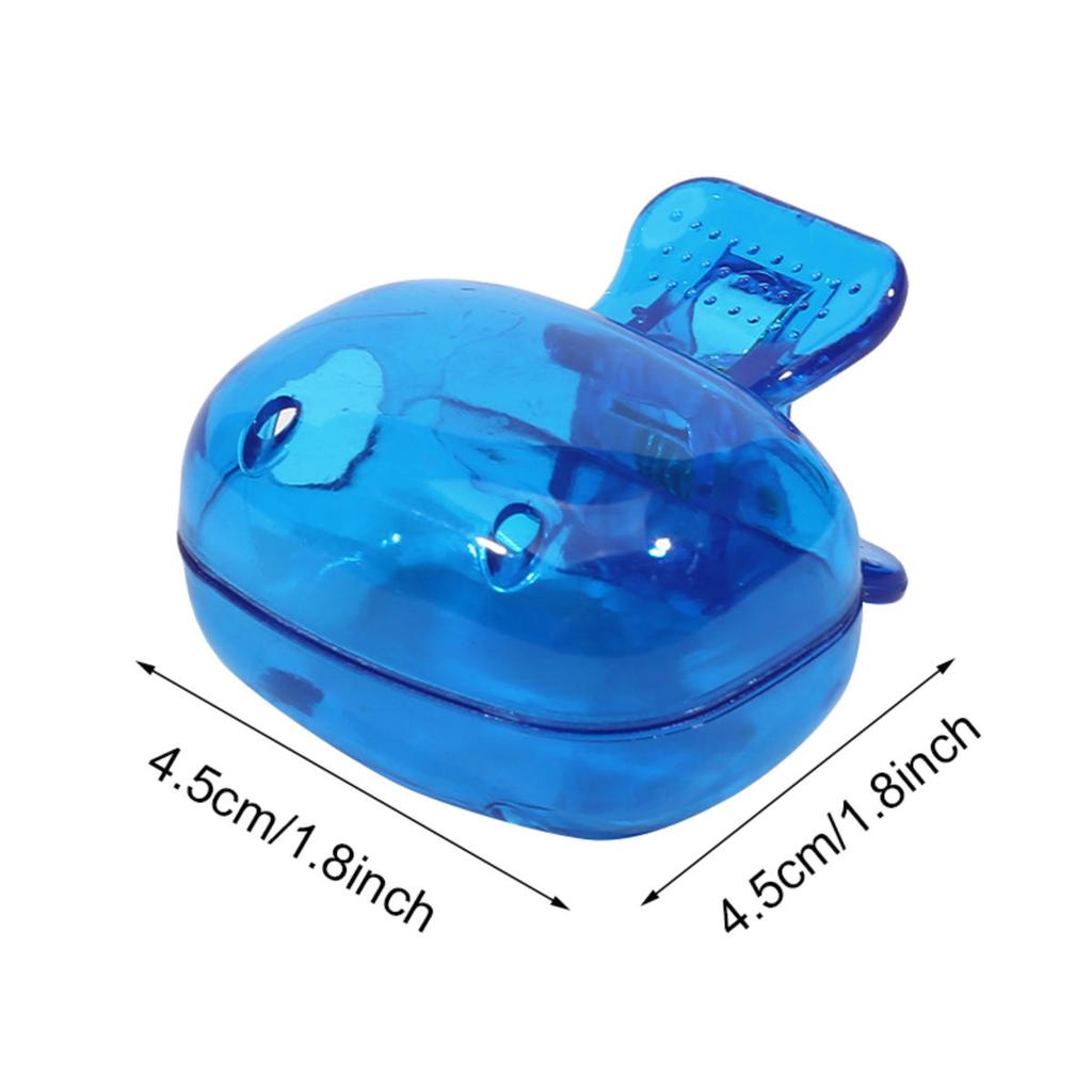 5PCS Portable Toothbrush Head Covers Toothbrush Protector Cap Brush Pod Case Protective ABS Clip Household Travel Supplies