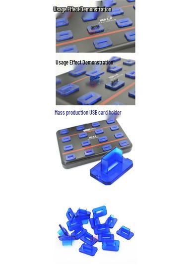 Xipley Industrial Black Rubber USB Test Socket & Sleeve Set