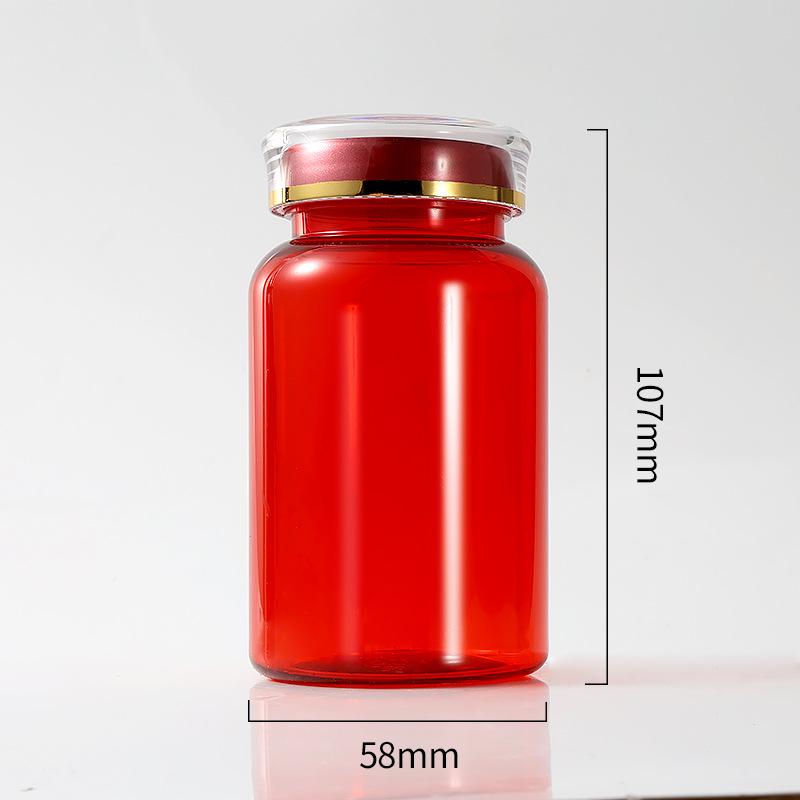 PET200ML Portable Plastic Medicine Bottle with Crown Cap