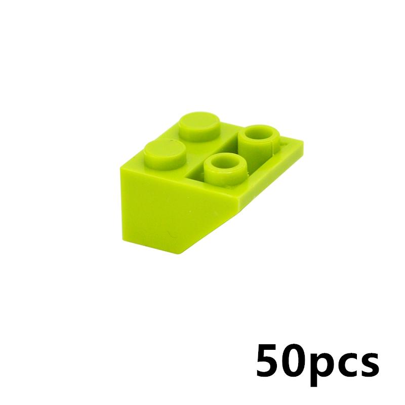 50 Stück Zubehör Dicke Steine 3660 Dachziegel 2x2 45° Dach Umgekehrte Neigung Hausfassade Bausteine Pädagogisches Zusammenbauen Kinderspielzeug