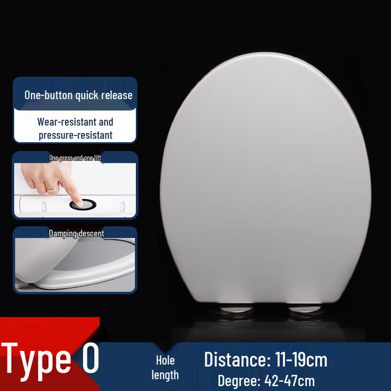 Homeglen Universal Slow-Close Quick-Release Toilet Seat