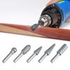 5Pcs Hard Alloy Rotary Burr Rasp File Set 6.3mm Shank Wood Carving Drill Bits