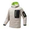 Men's Fashion Color Block Hooded Down Jacket - No-Logo Alternative, Winter Warm Casual Coat