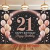 1 pz Palloncino con Coriandoli per il 21° Compleanno Striscione da Appendere Poliestere