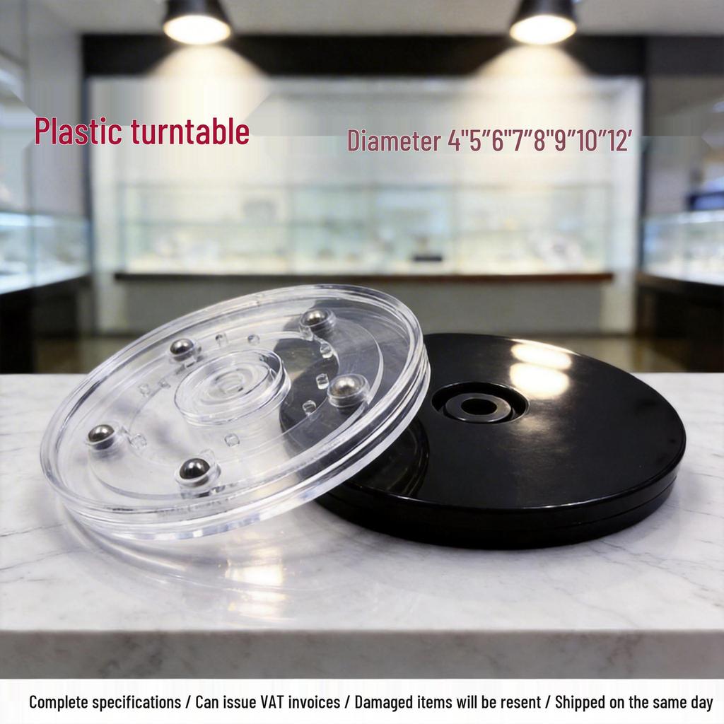 Clear Acrylic 360° Rotating Turntable Base