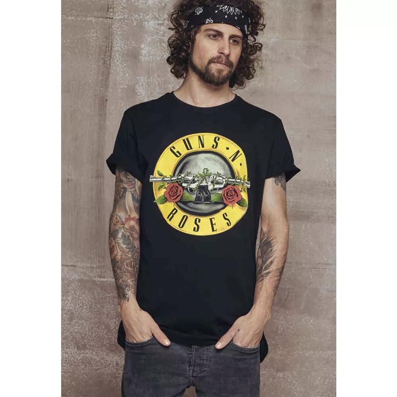 Tricou vintage unisex din bumbac Tricou de vară Guns N Roses Graphic Streetwear Tricou supradimensionat Tricou de marca Homme Tops Tricou unisex