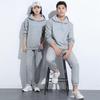 Unisex Hooded Pullover Sweatshirt & Pants Set - Casual Spring/Autumn Two-Piece for Couples