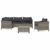 VidaXL Garden Lounge Set with Cushions 6 Pcs, Patio Furniture Set, Outdoor Furniture, Patio Sofa, Modern, 3187281