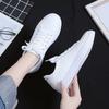 Internet celebrity little white shoes women's 2025 new fashion Korean version street shooting students flat bottom foreign style show feet small wo