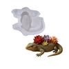Decorationative Silicone Mold for Lizard Flower Pot Home Decoration Plant Container Mould Craft Lovers Gift